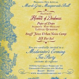 Mardi Gras Masquerade Ball invitation